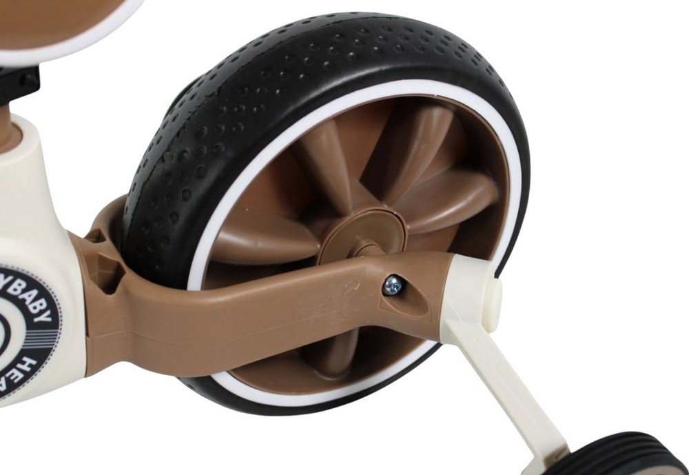 Детский беговел-велосипед RiverToys (HB-318) (коричневый)