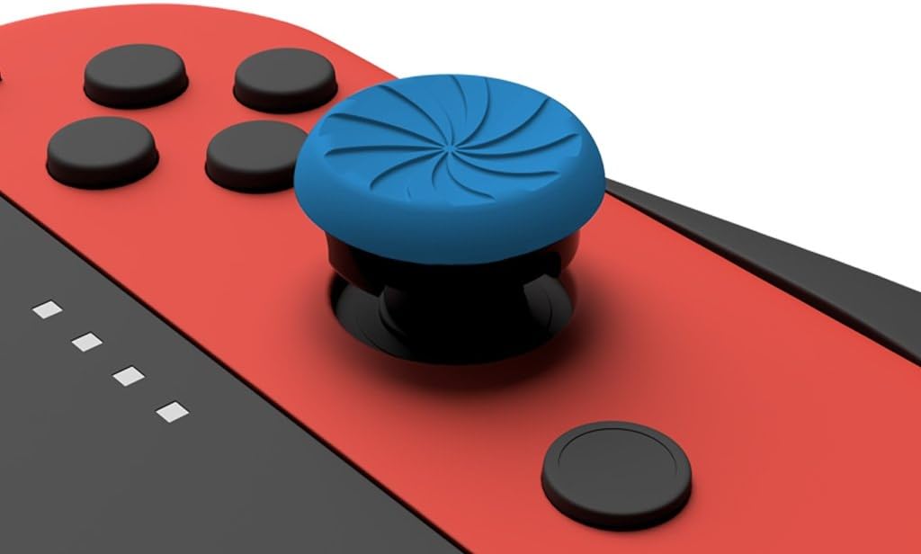 2 средние накладки на стики KontrolFreek Turbo для Nintendo Switch (красный/синий)