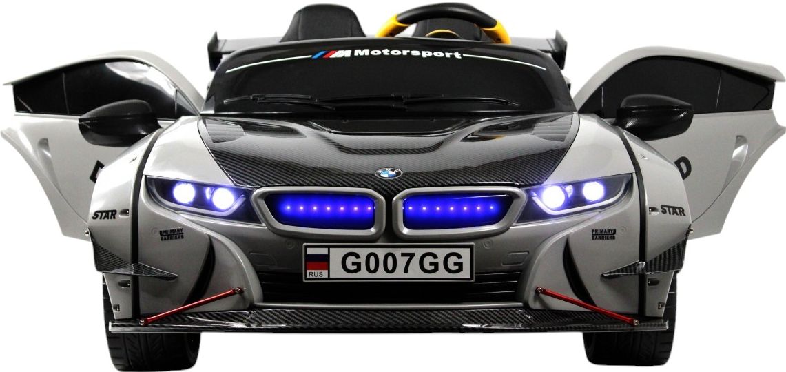 Детский электромобиль RiverToys (G007GG-GREY) серый