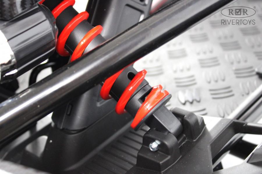 Детский электромобиль RiverToys A999AA черный карбон