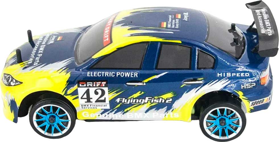 Радиоуправляемая модель НSP Flying Fish 2 BMW Drift Car 4WD (1к16) синяя (94163-16303)
