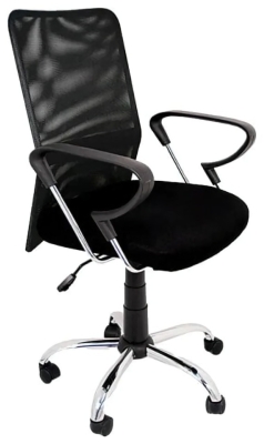 (EU) Офисное кресло FURNITURE STYLE Helena, Чёрное