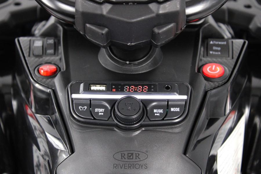 Детский электроквадроцикл RiverToys BRP Can-Am Outlander (Y888YY) черный
