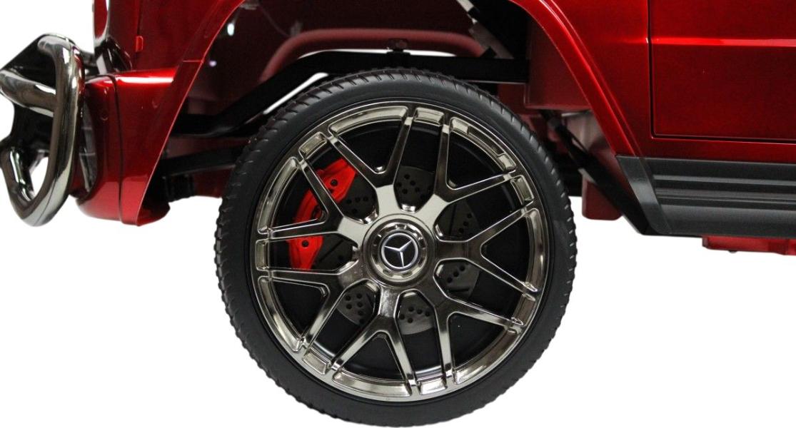 Детский электромобиль RiverToys Mercedes-AMG G63 4WD (S307) вишневый глянец