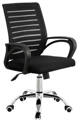 (EU) Офисное кресло FURNITURE STYLE Emma, Чёрное