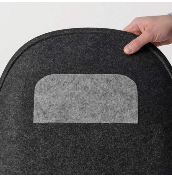 (EU) Подушка на стул IKEA PYNTEN, Чёрная