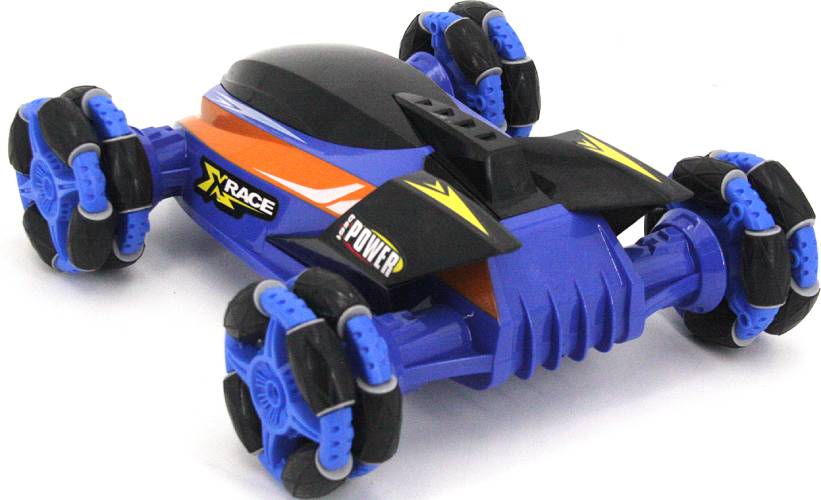 Радиоуправляемая модель Lingsheng машина для дрифта на роликовых колесах (1к14) синяя (955-90)