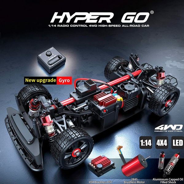 Радиоуправляемая машина для дрифта MJX Hyper Go 14302 Lancia Delta Brushless 4WD 2.4G LED 1/14 RTR (EXA79102R)
