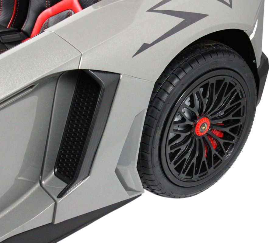 Детский электромобиль RiverToys Lamborghini Aventador SV (M777MM) серый