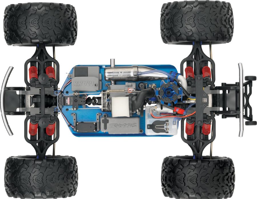 Радиоуправляемая модель монстр Traxxas T-Maxx 3.3 Nitro 4WD RTR 1к10 TQi (BT-model) (TRA49077-3-B)