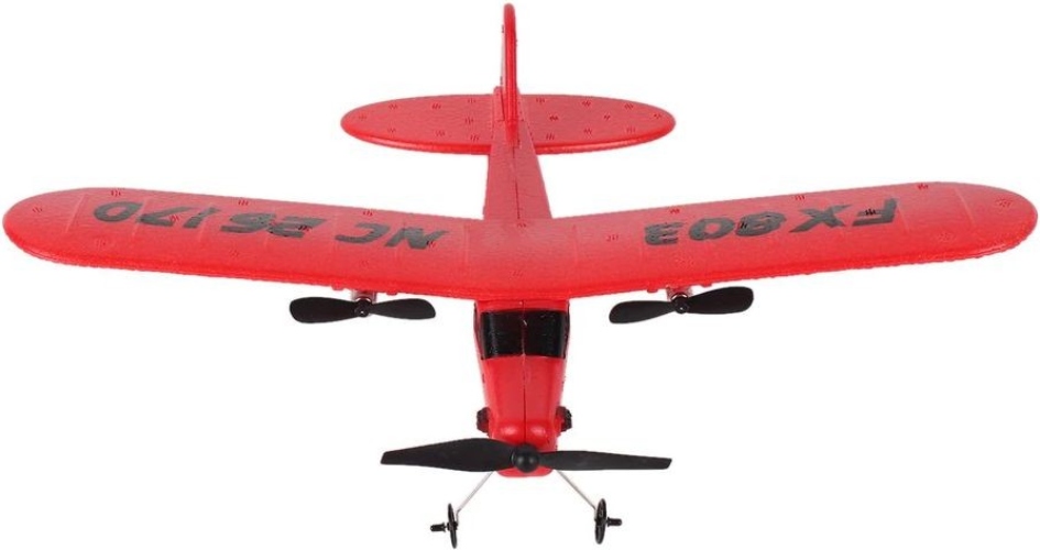 Радиоуправляемая модель Fei Xiong самолёт Piper Cub J3 для начинающих (FX803) Red