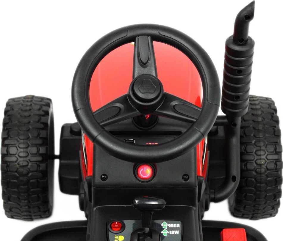 Детский электромобиль RiverToys H444HH красный