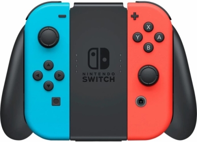 Nintendo Switch OLED 64GB (неоновый красный/неоновый синий) AZ + игра FIFA 23 Legacy Edition