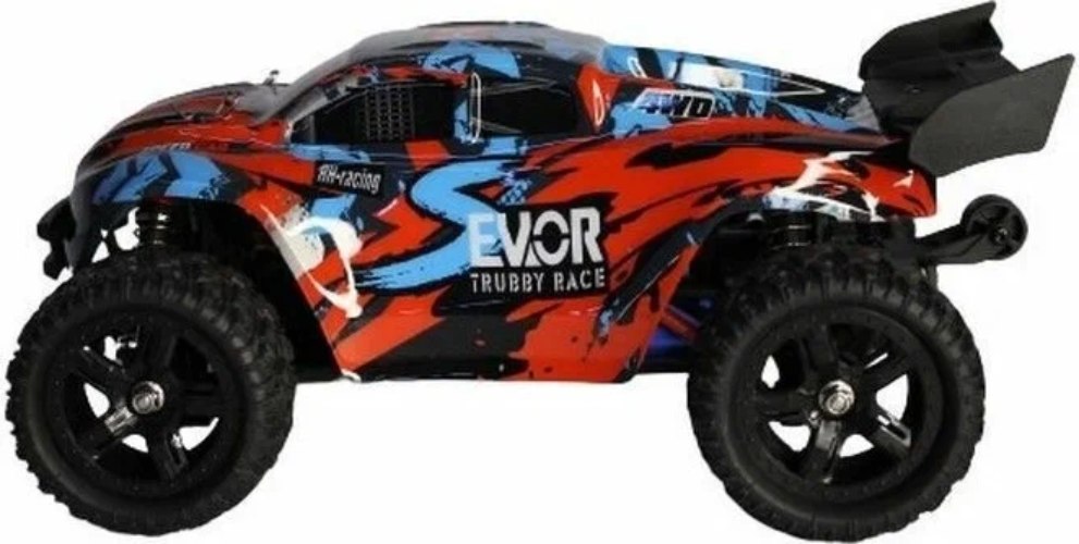 Радиоуправляемая модель Remo Hobby трагги S EVO-R V2.0 4WD (1к16) красный (RH1661V2-RED)