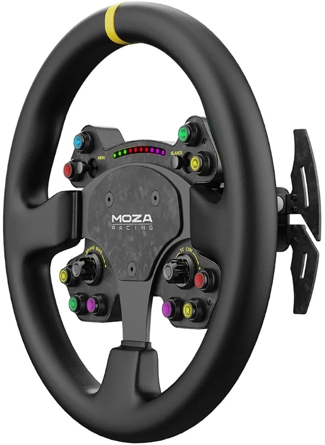 Съемное рулевое колесо MOZA RS V2 Steering Wheel Leather RS25