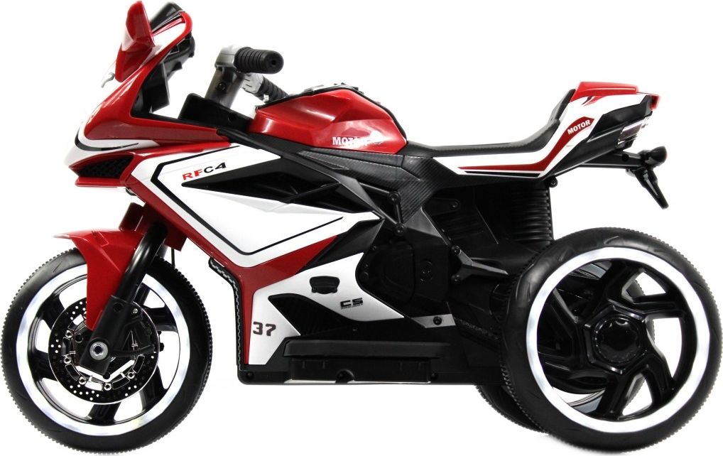 Детский электромотоцикл RiverToys K222AM красный