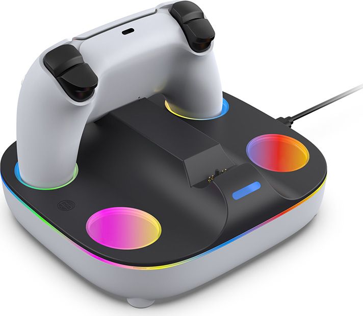 Зарядная станция DOBE для 2-х геймпадов Sony Dualsense (белая) (TP5-35115)