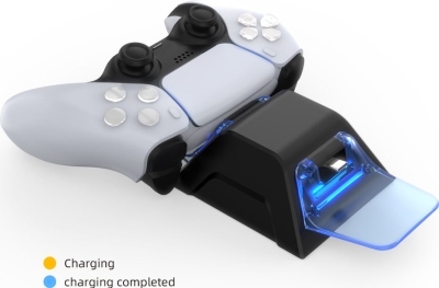 Зарядная станция DOBE для 2-х геймпадов Sony Dualsense (белая) (TP5-0528)