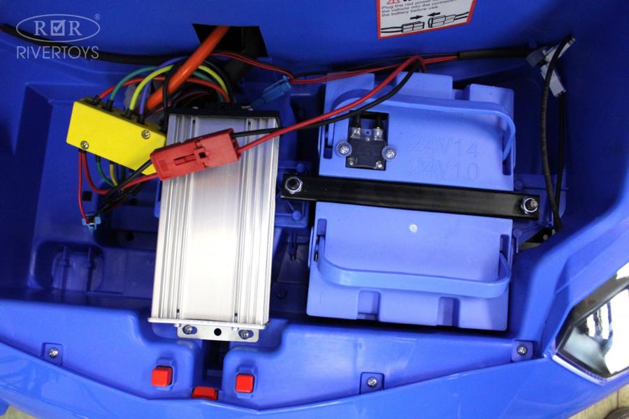 Детский электромобиль RiverToys Lamborghini Aventador SV (M777MM) синий