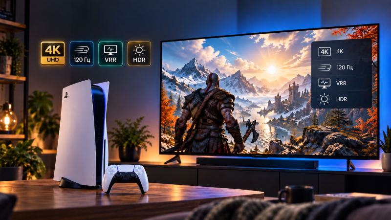 Как настроить PS5 для 4K 120 Гц, VRR и HDR