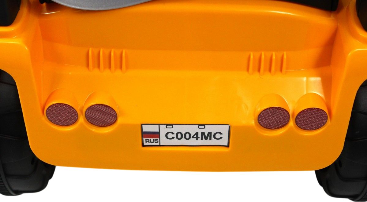 Детский электромобиль RiverToys трактор-погрузчик C004MC желтый