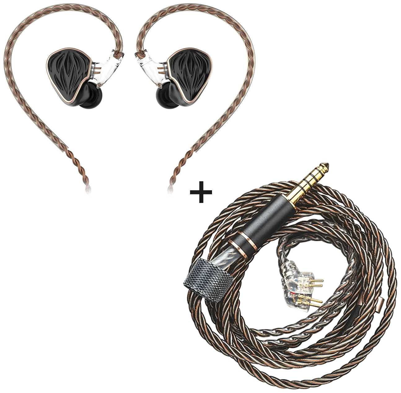 Проводные наушники HIDIZS MS3 4.4mm, Чёрные