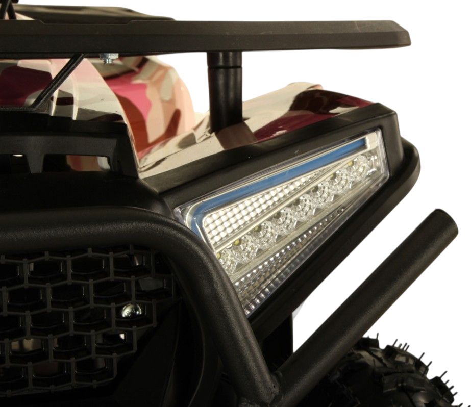 Детский электроквадроцикл RiverToys MIKA розовый камуфляж