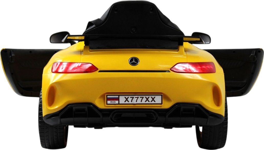 Детский электромобиль RiverToys Mercedes-Benz AMG GT X777XX желтый