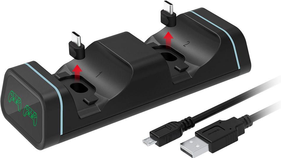 Зарядная станция DOBE для 2-х геймпадов Xbox/PS5 Dual Charge (TYX-0613B)