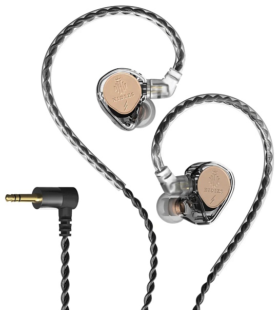 Проводные наушники HIDIZS ST2 Pro 3.5mm, Прозрачно-чёрные