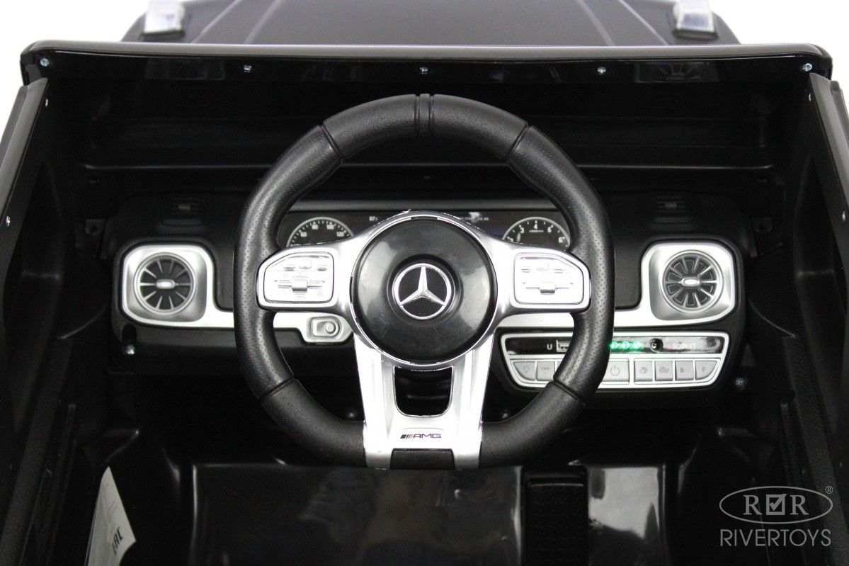 Детский электромобиль RiverToys Mercedes-Benz G63 (T999TT-BLACK             ) черный