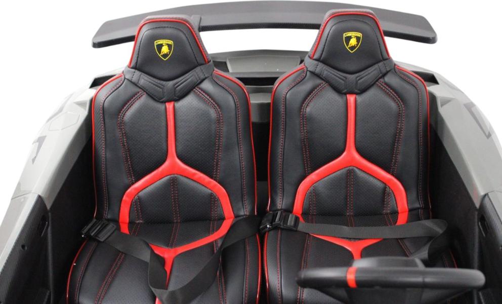Детский электромобиль RiverToys Lamborghini Aventador SV (M777MM) серый