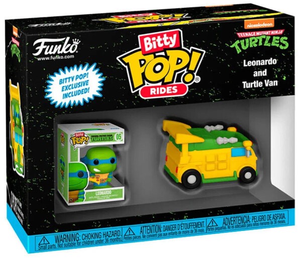 (EU) Фигурка Funko POP! Bitty Rides: Leonardo and Turtle Van (83626)