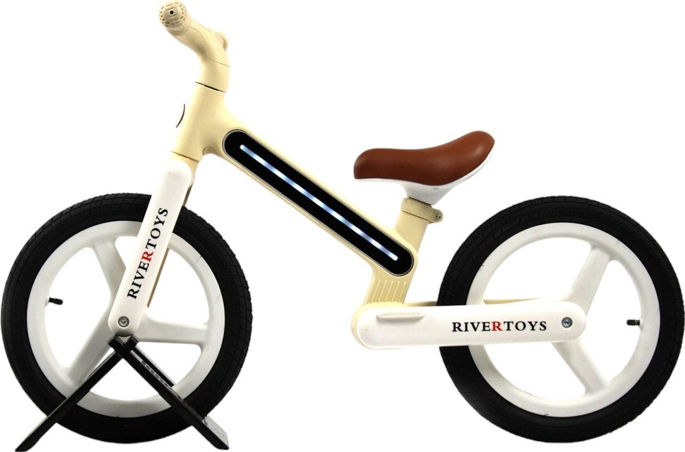 Детский беговел RiverToys (HB-003) (бежевый)