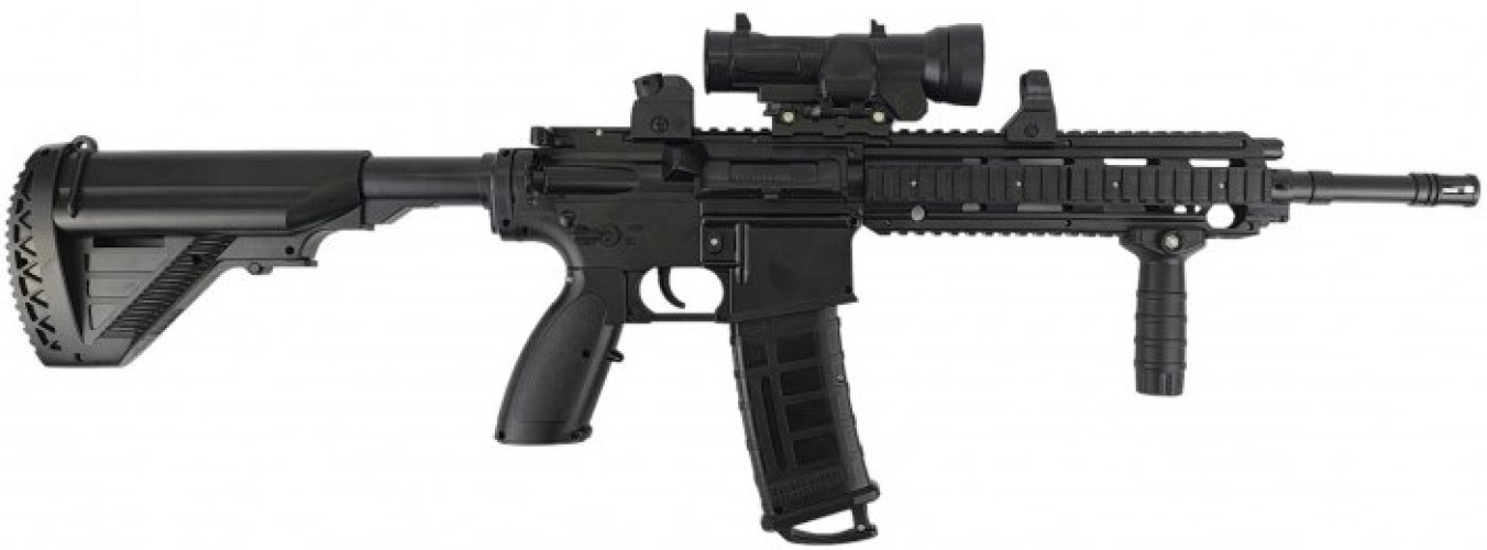 Автомат M4 с увеличенным магазином стреляющий орбизами, F588-1-2