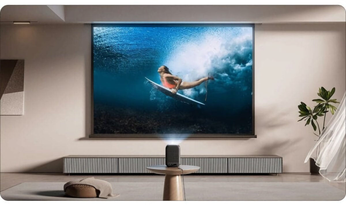 (EU) Проектор Xiaomi Smart Projector L1 BHR9417EU (200 лм, Full HD, Google TV), Белый