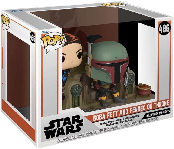 (EU) Фигурка Funko POP! Star Wars Mandalorian: Boba Fett and Fennec on Throne (486)