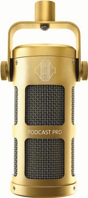 (EU) Микрофон Sontronics Podcast Pro Gold, динамический, суперкардиоидный