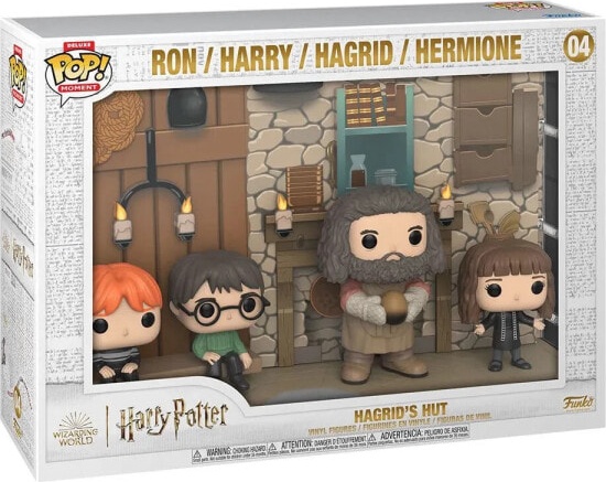 (EU) Фигурка Funko POP! Moment: Hagrid's Hut Ron, Harry, Hagrid, Hermione (04)