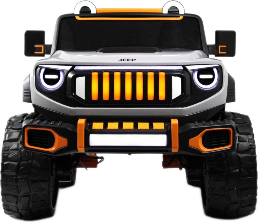 Детский электромобиль RiverToys E007EE серо-оранжевый