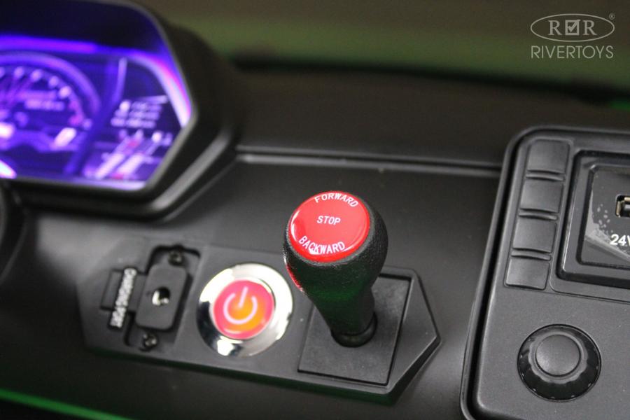 Детский электромобиль RiverToys Lamborghini Aventador SVJ (A111MP) зеленый