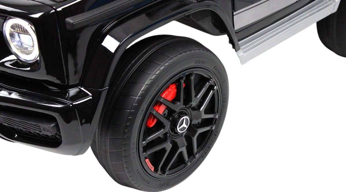 Детский электромобиль RiverToys Mercedes-Benz G63 (Mercedes-AMG-G63-K999KK-BLACK-GLANEC) черный глянец