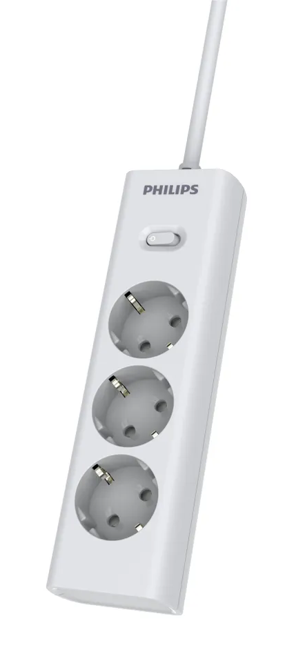 Сетевой фильтр Philips, 3 розетки, 3 м, Белый, CHP2135WB/51