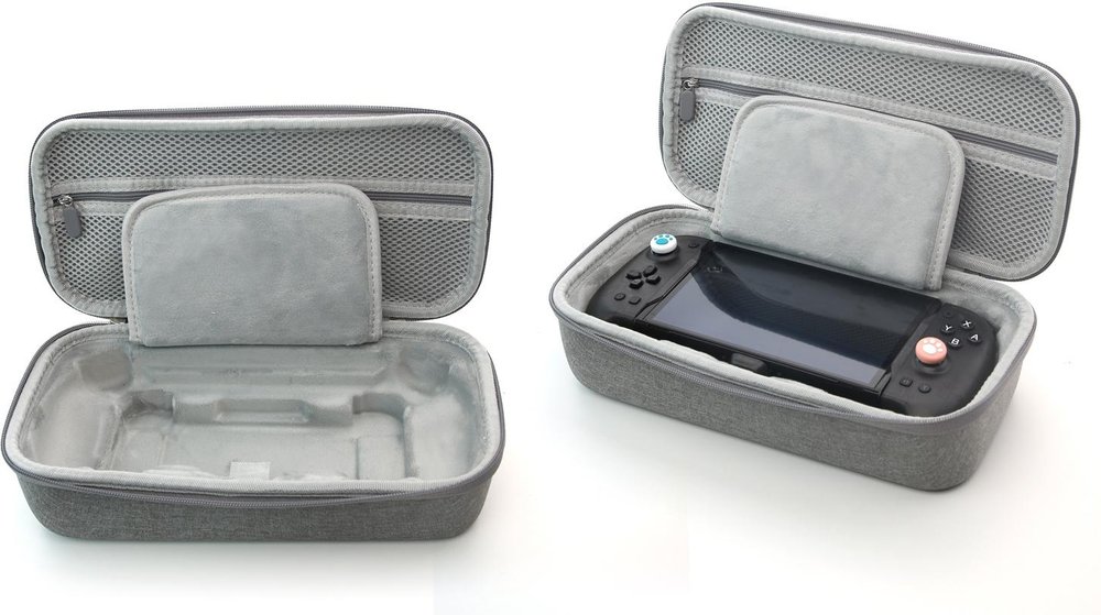 Сумка DOBE для Nintendo Switch и контроллеров Eggshell (серая) (TNS-3131)