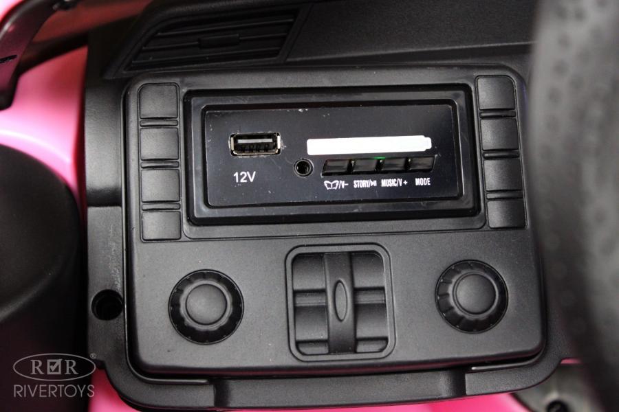 Детский электромобиль RiverToys Ford Mustang GT (A222MP) розовый