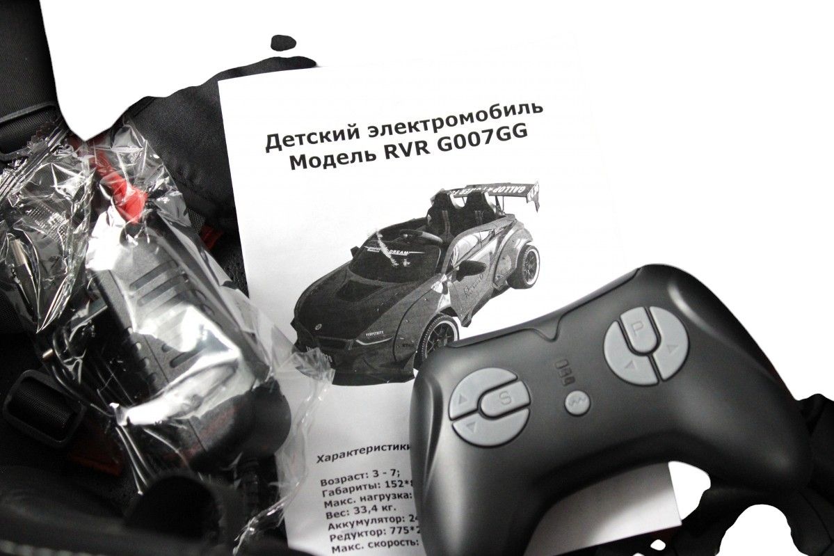 Детский электромобиль RiverToys (G007GG-RED) красный