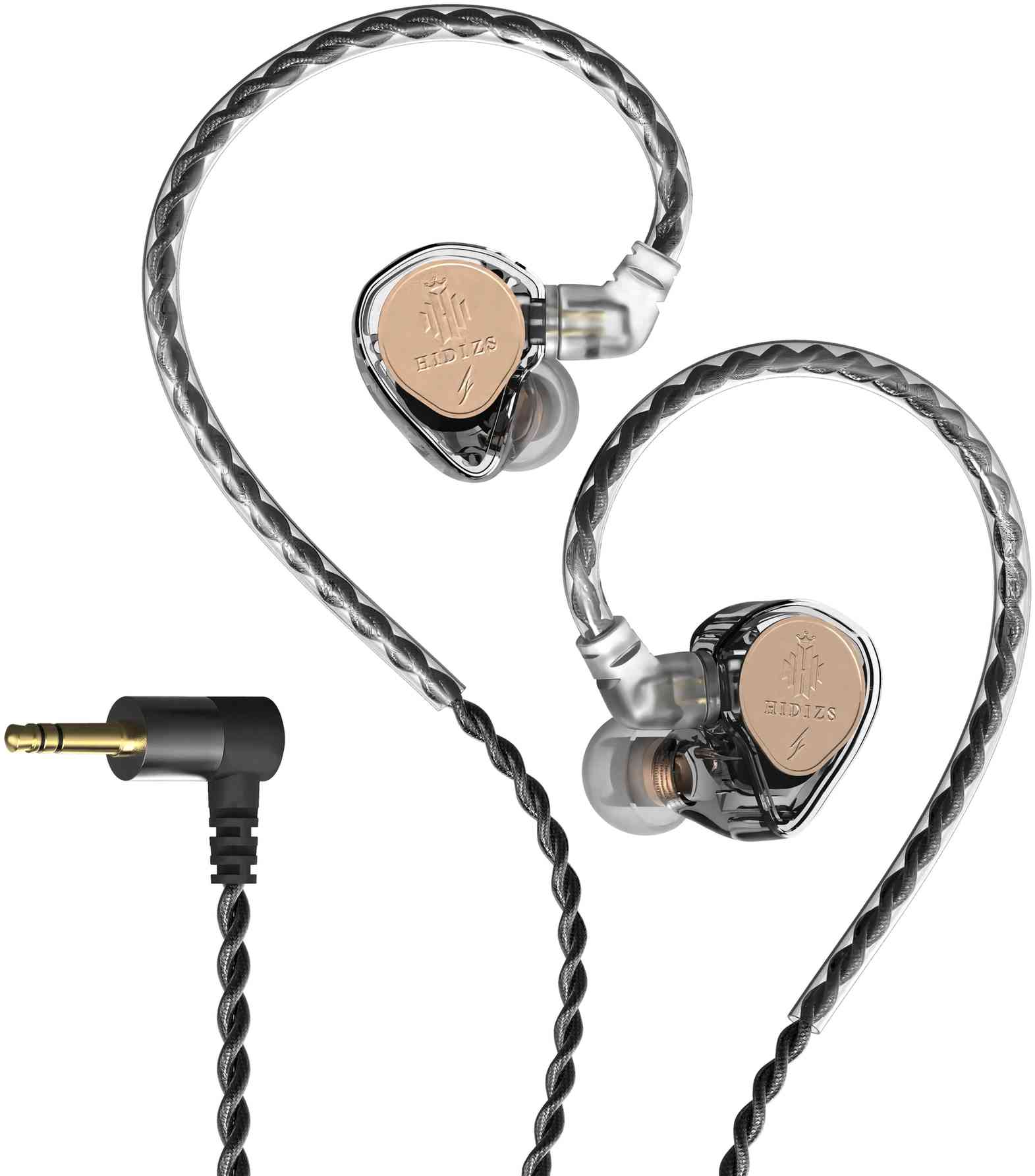 Проводные наушники HIDIZS ST2 Pro 3.5mm, Прозрачно-чёрные
