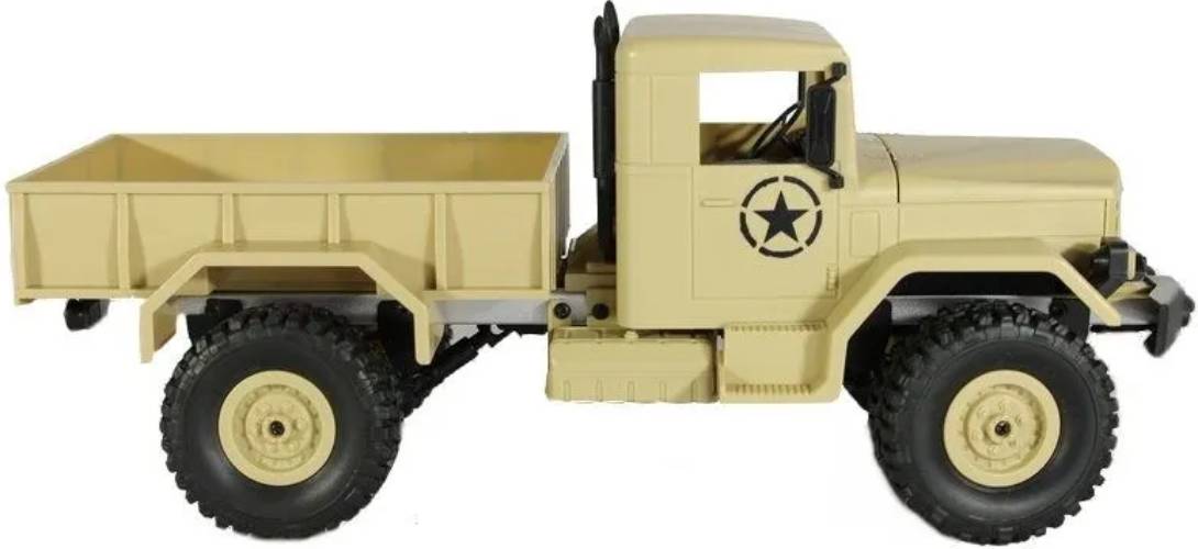Радиоуправляемая модель MN Model военный грузовик MN-35Y 4WD (1к16) песочный (MN-35Y)
