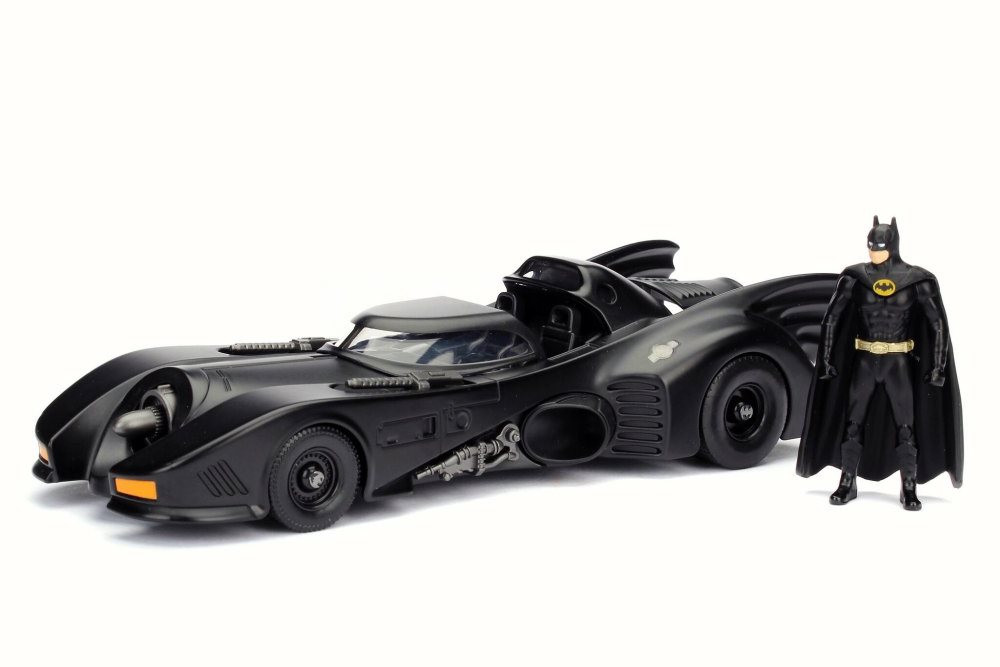 Модель автомобиля Jada 1:24 Batman 1989 Batmobile w/figure Die-Cast