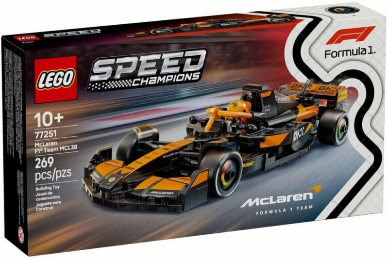 (EU) Конструктор-автомобиль LEGO Speed Champions McLaren F1 Team MCL38 (77251)